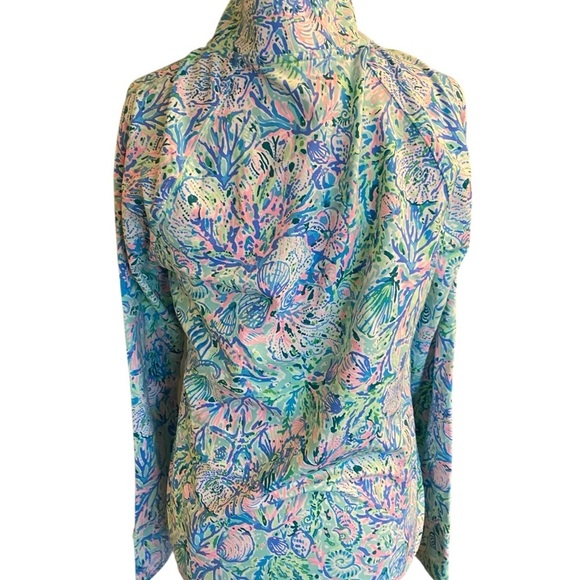 Lily Pulitzer 1/2 zip Popover Beach Skipper Shells Starfish Pullover - Picture 3 of 12